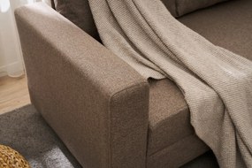 Corner Sofa-Bed Aly Arzilla Right - Brown Brown