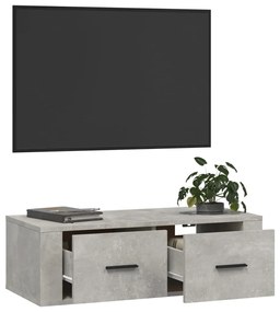 vidaXL Ντουλάπι Τηλεόρασης Κρεμ. Γκρι Σκυρ. 80x36x25εκ. Επεξ. Ξύλο