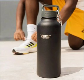 Μπουκάλι Θερμός Healthy Human - 950ml - Μαύρο