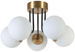 Φωτιστικό Οροφής - Πλαφονιέρα Pablo 846STL5147 Φ45x30cm 5xE27 40W Multi-White Opviq