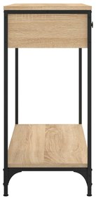 vidaXL Τραπέζι Κονσόλα Sonoma Δρυς 75x34,5x75 εκ. Επεξεργασμένο Ξύλο