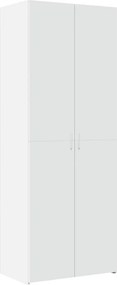 vidaXL Ντουλάπι Λευκό 70x42,5x185 εκ. Επεξεργασμένο Ξύλο