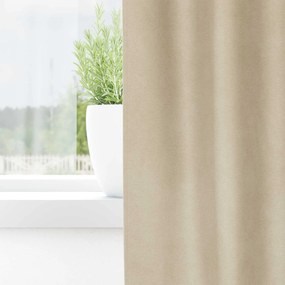 vidaXL Κουρτίνες συσκότισης 2 pcs Κρεμ 140 x 140 cm Βελούδο