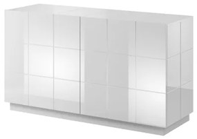 chest of drwewr KOM2D REJA white gloss/white gloss DIOMMI CAMA-REJA-KOM2D-BI/BI