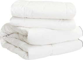 vidaXL Σετ Παπλωμάτων Λευκό 137 x 200 cm Βαμβάκι, Μπαμπού, Πολυεστέρας
