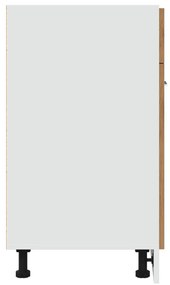 Έπιπλο Με Συρτάρι Artisan Δρυς 60x46x81,5 εκ. Επεξεργ. Ξύλο - Καφέ