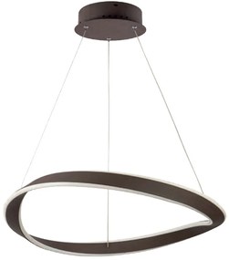 Φωτιστικό Οροφής 77-8128 Led 62cm Mateo Brown Homelighting Aluminum,Acrylic