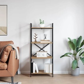 vidaXL Ράφι Βιβλίων 4 επιπέδων 56 x 34 x 133,5 εκ Επεξεργασμένο ξύλο