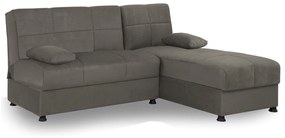 Καναπές Κρεβάτι Γωνιακός ArteLibre NILES Αναστρέψιμος Γκρι 190x147x84cm