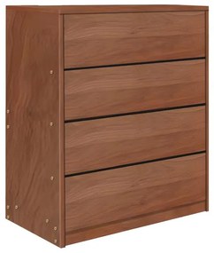 Συρταριέρα Kuanger mdf σε καρυδί απόχρωση 80x40x80εκ 80x40x80 εκ.