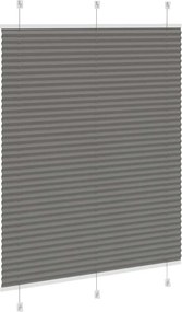 vidaXL Πλισέ περσίδα Ανθρακί 110x150 cm Πλάτος υφάσματος 109,4 cm