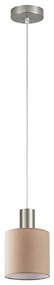 Φωτιστικό Οροφής Μονόφωτο Homelighting 77-8428 Nickel/Brown