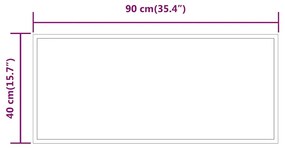 vidaXL Καθρέφτης Μπάνιου με LED 90x40 εκ.