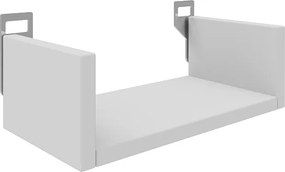 Ραφιέρα τοίχου Derva pakoworld σε λευκή απόχρωση 30x15x10cm