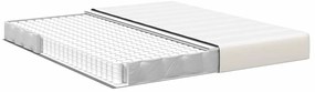 vidaXL Στρώμα Κρεβατιού με στρώμα Κρεμ 180 x 200 cm ύφασμα