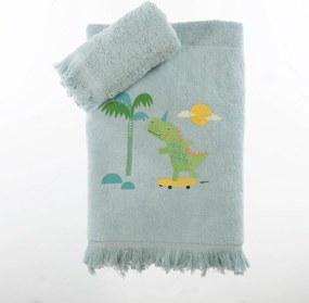 Παιδικές Πετσέτες (Σετ 2τμχ) Nef-Nef Homeware Junior Dinos On Wheels 420gsm