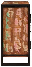 vidaXL Κομοδίνο Πολύχρωμο 38 x 33 x 58 εκ. Μασίφ ανακυκλωμένο ξύλο