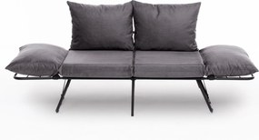 Διθέσιος Καναπές Κρεβάτι Γκρι VIPER 60x150x78