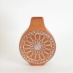 ΒΑΖΟ ΚΕΡΑΜΙΚΟ ΤΕΡΑΚΟΤΑ - ΛΕΥΚΟ 16.1x7x23.8cm|752-20228