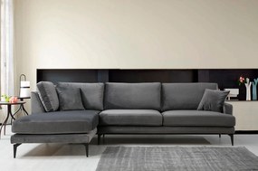 Corner Sofa Papira Corner Left (Chl+3R) - Anthracite Anthracite