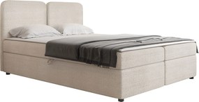 Επενδυμένο κρεβάτι Boho-140 x 200-Κρεμ