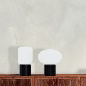 Επιτραπέζιο Φωτιστικό Remi Table Oval G9 Μαύρο Μάρμαρο