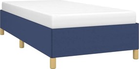 vidaXL Σκελετός Κρεβατιού Χωρίς Στρώμα Μπλε 100x200 εκ. Υφασμάτινο