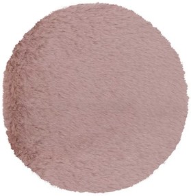 Γούνινο Στρογγυλό Χαλί (Φ160) Βιοκαρπέτ Krolik R07 Pink