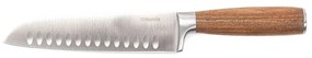 Μαχαίρι Santoku Mooka 211057 31cm Brown-Silver Stainless Steel