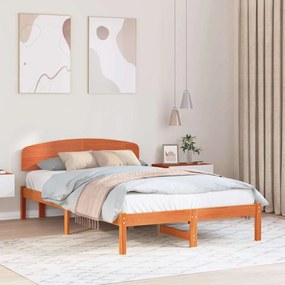 vidaXL Σκελετός Κρεβατιού Καφέ 120 x 200 cm Μασίφ ξύλο πεύκου