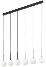 Φωτιστικό Οροφής - Ράγα Martin 4504 122x120cm 6xG9 6W Black-White TK Lighting