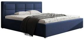 Κρεβάτι Pomona 103, Διπλό, Μπλε, 200x200, Ταπισερί, Τάβλες για Κρεβάτι, 220x223x93cm, 147 kg | Epipla1.gr