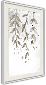 Αφίσα - Curtain of Leaves - 40x60 - Χρυσό - Χωρίς πασπαρτού