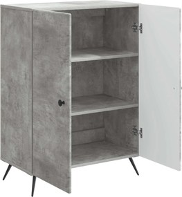 vidaXL Πλαϊνό γραφείο Γκρι Σκυροδέματος 66 x 34,5 x 90 εκ