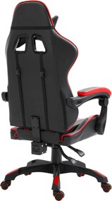 vidaXL Καρέκλα Gaming Κόκκινη από Συνθετικό Δέρμα