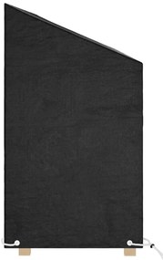 Κάλυμμα Παγκακιού με 12 Κρίκους 210x70x70/88 εκ. Πολυαιθυλένιο - Μαύρο