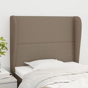 vidaXL Κεφαλάρι με Πτερύγια Taupe 103x23x118/128 εκ. Υφασμάτινο