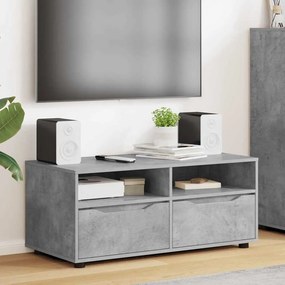vidaXL Ντουλάπι TV Σκυρόδεμα Γκρι 100 x 48 x 43 εκ. Επεξεργασμένο ξύλο