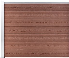 vidaXL Πάνελ Περίφραξης Καφέ 175 x 146 εκ. από WPC