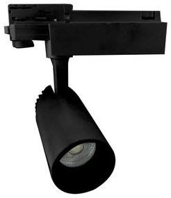 Σποτ Φωτιστικό Ράγας LED 30W IP20 3000K Spotlight-6345-Μαύρο 6345