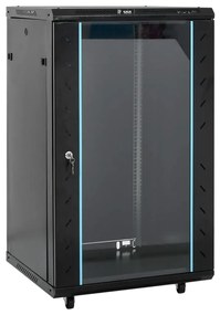 vidaXL Καμπίνα Δικτύου 18U 19" IP20 Μαύρη 60x60x100 εκ.