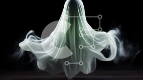 Intra Συλλεκτικό Ξύλινο Παζλ Plywood  4mm - Πλωτό κοστούμι λευκό φάντασμα με καπνό Σε Ξύλινο Κουτί - Διαστάσεις Puzzle: 10x10 cm – 25 κομμάτια