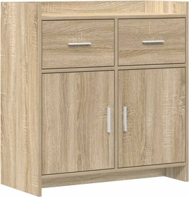 vidaXL Πλαϊνό γραφείο Sonoma Δρυς 75 x 36 x 80 εκ Επεξεργασμένο Ξύλο