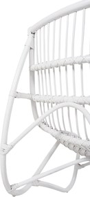 ΠΟΛΥΘΡΟΝΑ GRINN HM9815.03 ΡΑΒΔΟΙ RATTAN ΣΕ ΛΕΥΚΟ 56,5x73,5x79,5Υ εκ.