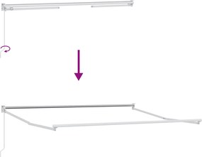 vidaXL Αναδιπλούμενη τέντα Άμμος 3,5 x 2 m