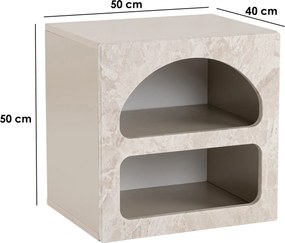 Κομοδίνο Τραβερτίνη Μάρμαρο / Ψαμμίτης FLOGO 50x40x50