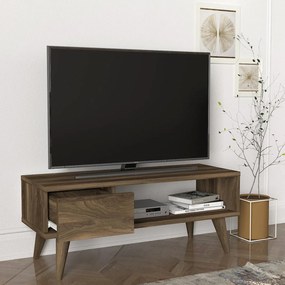 Έπιπλο τηλεόρασης Telendos καρυδί μοριοσανίδα 90x30x33εκ