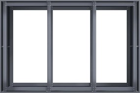 vidaXL Ζαρντινιέρα Ανθρακί 120x80x80 εκ. από Χάλυβα