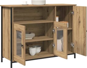 vidaXL Πλαϊνό γραφείο Artisan Oak 100 x 35 x 75 εκ.