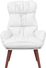 vidaXL Πολυθρόνα Λευκό 69 x 74 x 93 εκ. Δερματίνη